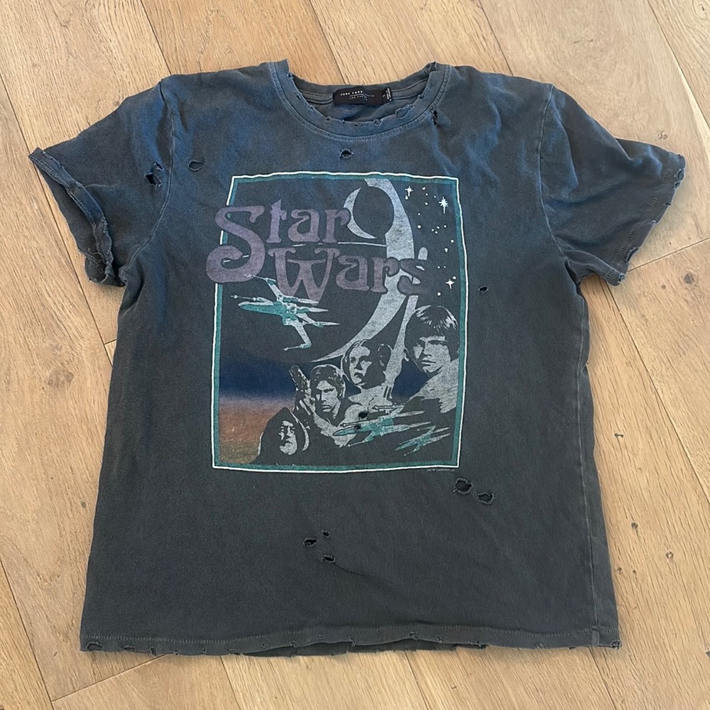 Junk food vintage destroy Star Wars shirt size small